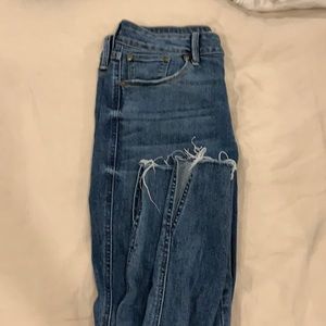 JBD mid rise jeans with slit